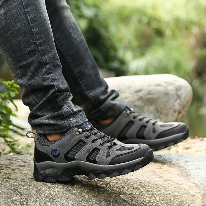 Herren Komfort-Orthopädie-Gehschuhe aus echtem Leder