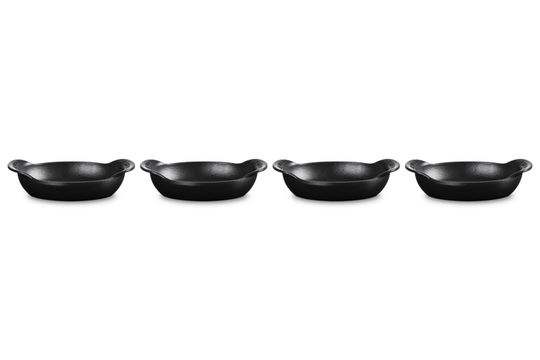 Cast Iron Gourmand Set of 4 Mini Oval Bakers