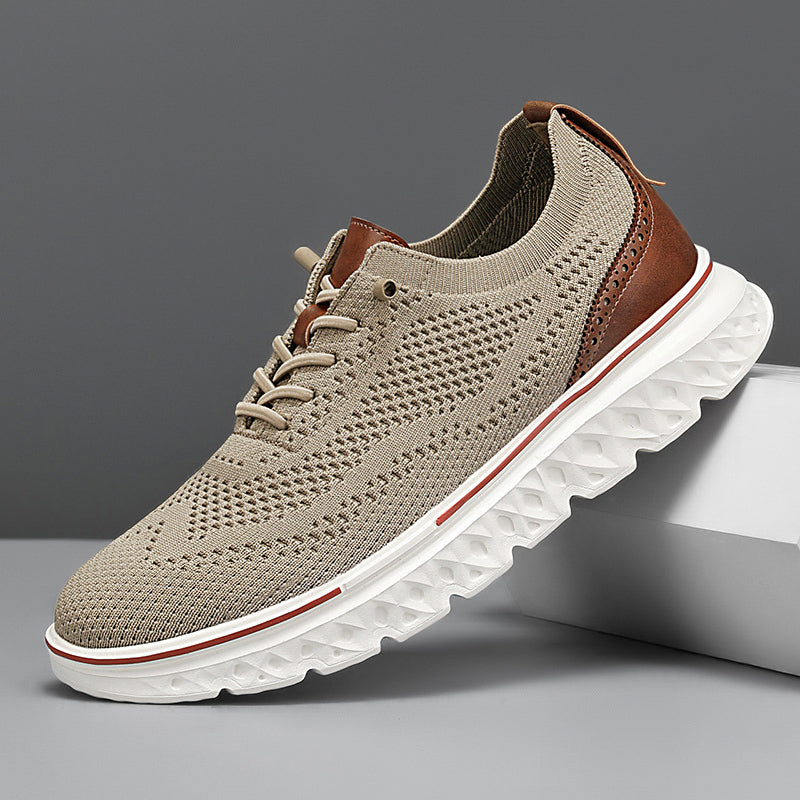 Herren Slip-On-Oxford-Schuhe ohne Verschluss
