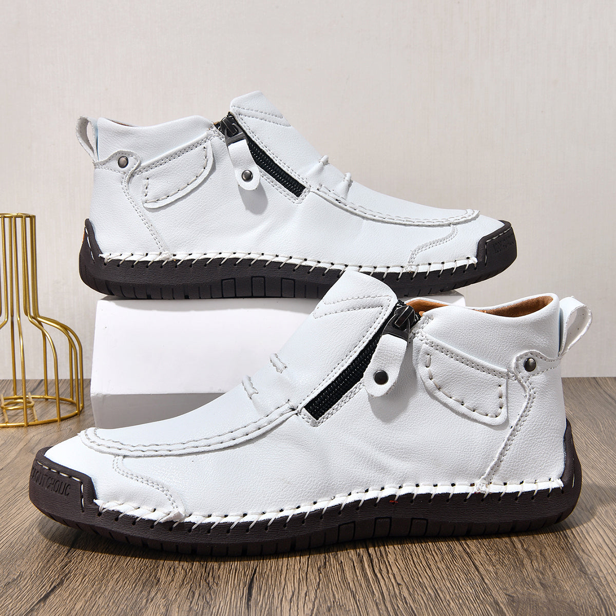 ⏰ Zeitlich begrenzter 49% Rabatt – Bequeme handgefertigte Freizeitschuhe aus Leder mit flacher Sohle