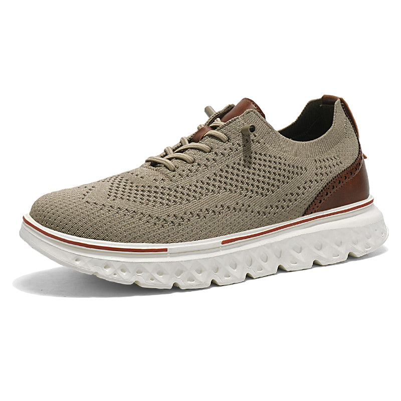 Herren Slip-On-Oxford-Schuhe ohne Verschluss