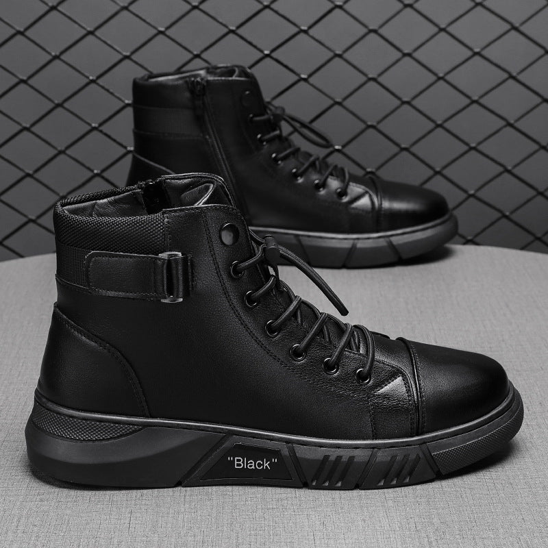 Men's Casual Versatile Genuine Leather Martin Boots