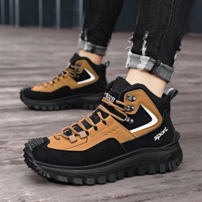 Men's Outdoor Hiking Boots - Waterproof, Non-Slip, Puncture-Proof And Smash-Proof; Correct Arch Support And Wide Toe - Suitable For Daily Wear And Outdoor Adventures